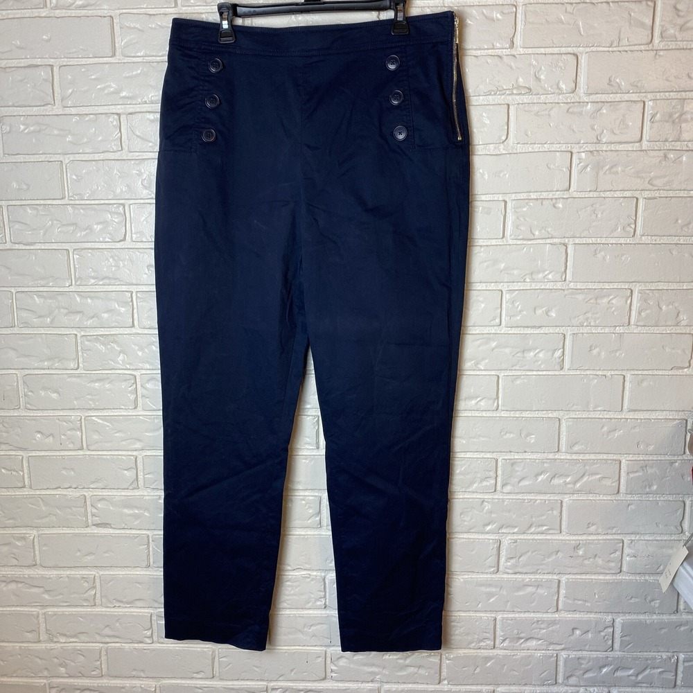 Tommy Hilfiger Womens Dress Pants Size 14 High Rise Chunky Side Zip
